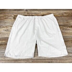 Greg Norman Men's Stretch Moisture Wicking Shorts Light Gray Size XXL (40"x 9")